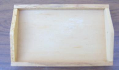 Mini dienblaadje hout 130 x 82 mm